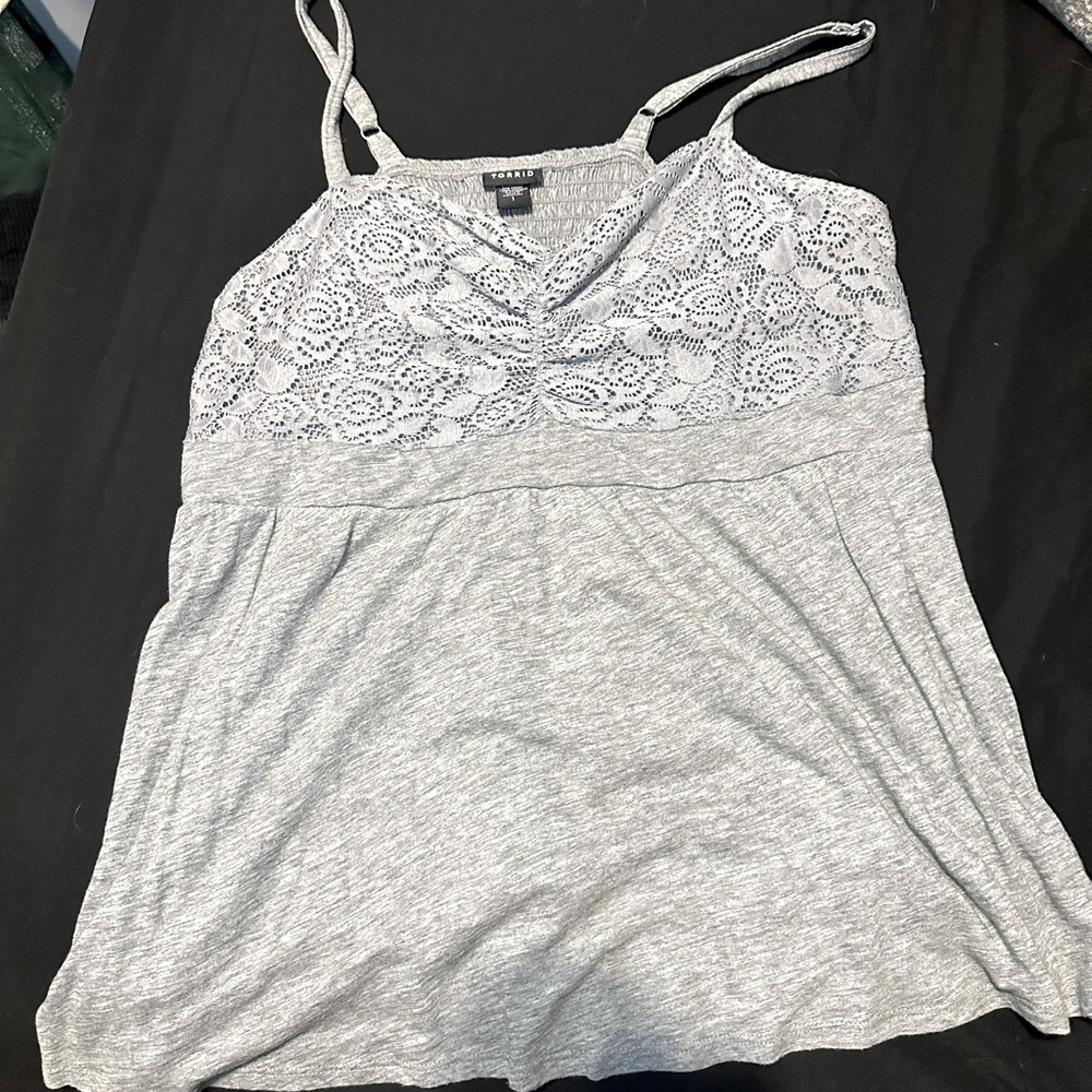 Grey Babydoll Shirt